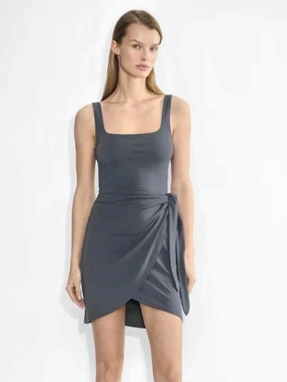Wilfred saturn Mini Dress Gray Blue XS